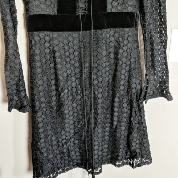 foxiedox Black Long Sleeve Dress Small - Picture 5 of 7